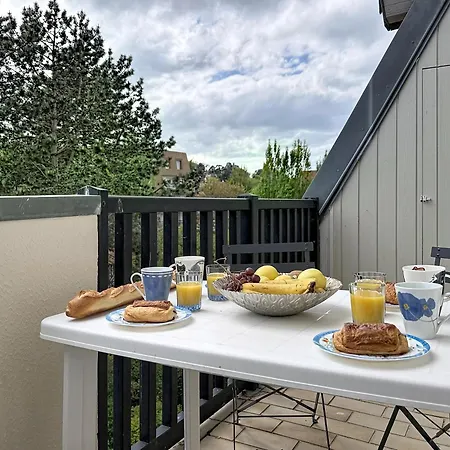 Cocon D'houlgate - A 500m De La Avec Son Balcon Vue Sur Le Jardin, 4 Couchages, Wifi Gratuite